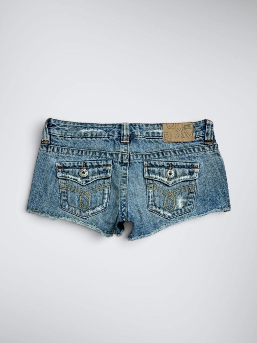 Y2K Roxy Low Rise Micro Denim Shorts